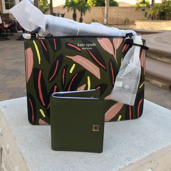 New Kate Spade Feather Crossbody w/Small Wallet - Picture 11 of 12